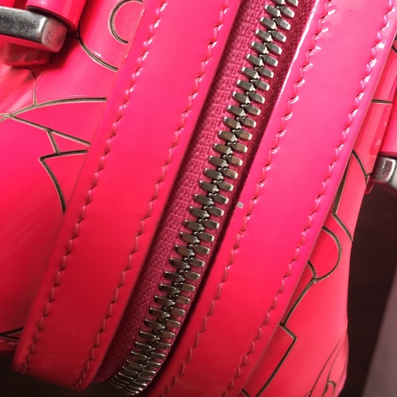 RARE Diane De Maria Bonnie Rose-103 Neon Pink Handbag - Picture 13 of 16